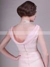 Chiffon A-line Scoop Knee-length Bow Bridesmaid Dresses #PDS02013680