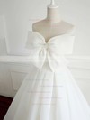 Ball Gown Strapless Floor-length Organza Bow Wedding Dresses #PDS00023337