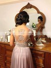 A-line Straps Chiffon Floor-length Appliques Bridesmaid Dresses #PDS01002015284