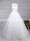 Ball Gown Sweetheart Sweep Train Tulle Sashes / Ribbons Wedding Dresses #PDS00023153
