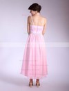 Chiffon A-line Square Asymmetrical Pleats Bridesmaid Dresses #PDS01012034