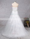 Trumpet/Mermaid Sweetheart Court Train Tulle Appliques Lace Wedding Dresses #PDS00023150