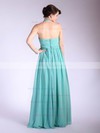 Chiffon Empire Halter Floor-length Pleats Bridesmaid Dresses #PDS01012035