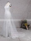 Trumpet/Mermaid V-neck Detachable Tulle Beading Wedding Dresses #PDS00023148