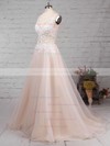 Ball Gown V-neck Sweep Train Tulle Appliques Lace Wedding Dresses #PDS00023220