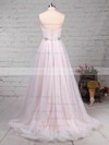 Princess Sweetheart Sweep Train Tulle Sequined Beading Wedding Dresses #PDS00023234