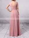 Empire V-neck Chiffon Floor-length Ruffles Bridesmaid Dresses #PDS01013481