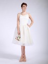 Organza BallGown Sweetheart Knee-length Pleats Bridesmaid Dresses #PDS01012047