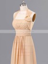 Designer Champagne Chiffon Floor-length Halter Bridesmaid Dresses #PDS02020059
