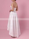Princess Strapless Satin Asymmetrical Pockets Wedding Dresses #PDS00023426