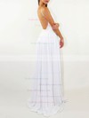 Lace Silk-like Satin A-line Scoop Neck Sweep Train Split Front Wedding Dresses #PDS00023471