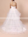 Ball Gown Halter Sweep Train Tulle Lace Wedding Dresses #PDS00023421