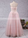 A-line Sweetheart Floor-length Tulle Appliques Lace Prom dresses #PDS02016777