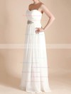 Empire Sweetheart Ivory Chiffon with Criss Cross Expensive Wedding Dresses #PDS00020481