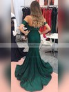 Trumpet/Mermaid Off-the-shoulder Sweep Train Jersey Ruffles Prom Dresses #PDS020104844