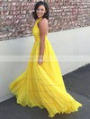 Princess Halter Floor-length Chiffon Prom Dresses #PDS020104877