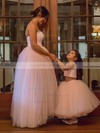 Ball Gown Sweetheart Asymmetrical Tulle Beading Prom Dresses #PDS020106106