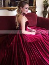 Ball Gown Sweetheart Court Train Velvet Prom Dresses #PDS020106125