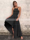 A-line Scoop Neck Asymmetrical Prom Dresses #PDS020106378