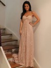 Boutique Sweetheart Lace with Ruffles Floor-length Empire Prom Dresses #PDS020102462