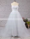 Princess Sweep Train Sweetheart Ruffles Tulle Affordable Prom Dresses #PDS020102507