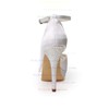 Women's Satin with Buckle Beading Stiletto Heel Pumps Peep Toe Platform #PDS03030013