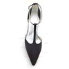 Women's Satin with Buckle Stiletto Heel Pumps Closed Toe #PDS03030100