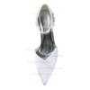 Women's Satin with Buckle Ruched Stiletto Heel Pumps Closed Toe #PDS03030150