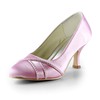 Women's Satin with Beading Spool Heel Pumps Closed Toe #PDS03030163