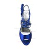 Women's Satin with Bowknot Ribbon Tie Crystal Stiletto Heel Sandals Peep Toe Platform Slingbacks #PDS03030170