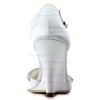 Women's Satin with Buckle Crystal Wedge Heel Sandals Peep Toe Wedges #PDS03030182