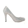 Women's Multi-color Suede Pumps/Closed Toe with Crystal #PDS03030195