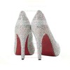 Women's Multi-color Suede Pumps/Closed Toe/Platform with Crystal #PDS03030196