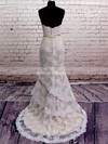 Vintage Strapless Lace Satin Sashes/Ribbons Trumpet/Mermaid Wedding Dress #PDS00020566