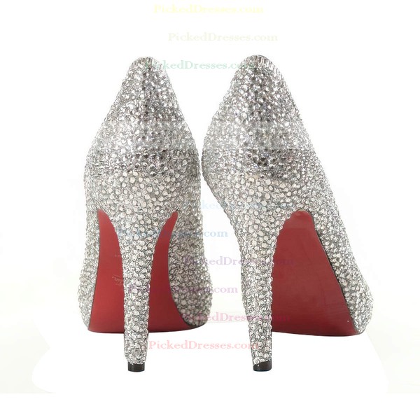 Women's Multi-color Suede Pumps/Closed Toe with Crystal