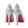 Women's Multi-color Suede Pumps/Closed Toe with Crystal #PDS03030207
