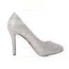 Women's Multi-color Suede Pumps/Closed Toe with Crystal #PDS03030208