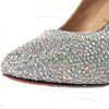 Women's Multi-color Suede Pumps/Closed Toe with Crystal #PDS03030208