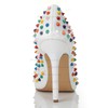 Women's White Patent Leather Closed Toe/Pumps #PDS03030254