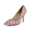 Women's Multi-color Patent Leather Closed Toe/Pumps with Imitation Pearl #PDS03030257
