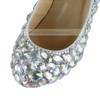 Women's Multi-color Patent Leather Pumps/Closed Toe with Crystal/Crystal Heel #PDS03030260