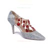 Women's Multi-color Real Leather Stiletto Heel Pumps #PDS03030834
