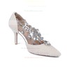 Women's White Patent Leather Stiletto Heel Pumps #PDS03030835