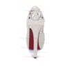 Women's White Patent Leather Stiletto Heel Pumps #PDS03030846
