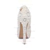 Women's White Patent Leather Stiletto Heel Pumps #PDS03030847