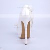 Women's White Patent Leather Stiletto Heel Pumps #PDS03030853