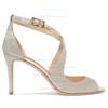 Women's Pumps Stiletto Heel Silver Sparkling Glitter Wedding Shoes #PDS03030863