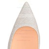 Women's Pumps Stiletto Heel Silver Sparkling Glitter Wedding Shoes #PDS03030872