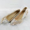 Women's Pumps Cone Heel Leatherette Wedding Shoes #PDS03030916