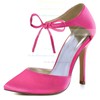Women's Pumps Stiletto Heel Satin Wedding Shoes #PDS03030889